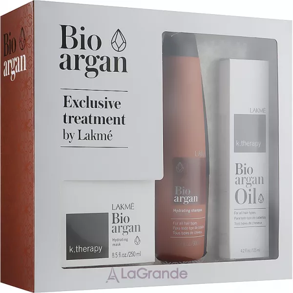 Lakme K.Therapy Bio Argan Consumer Pack ����� (shm/300ml + mask/250ml + oil/125ml)