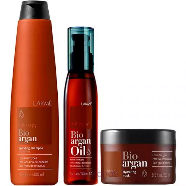 Lakme K.Therapy Bio Argan Consumer Pack ����� (shm/300ml + mask/250ml + oil/125ml)