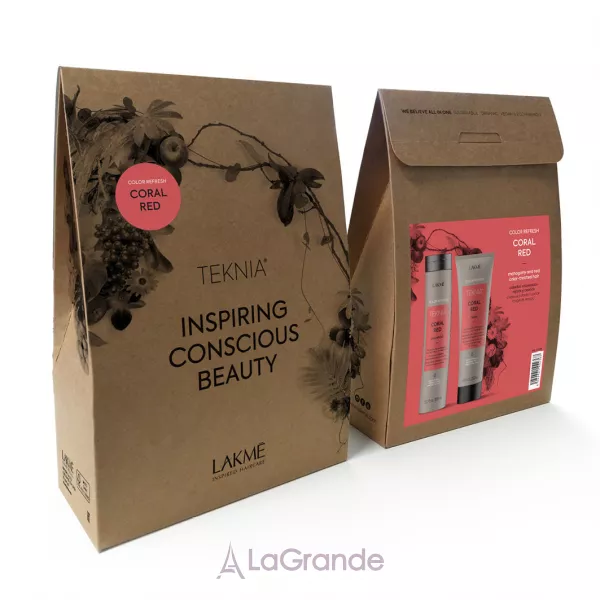 Lakme Teknia Color Refresh Red Duo Pack ����� ��� ���������� ����� ������� �������� ����� (shm/300ml + mask/250ml)