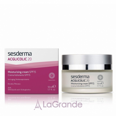 SeSDerma Laboratories Acglicolic 20 Moisturizing Cream     SPF15