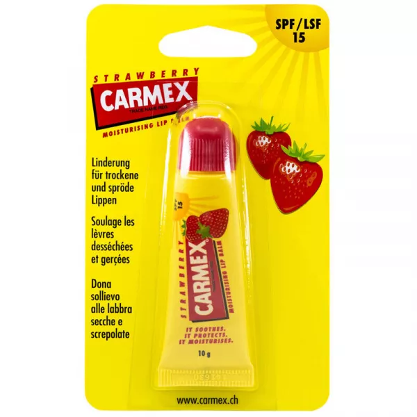 Carmex Strawberry Tube Set Lip Balm SPF15 ������� ��� ��� � ������ 