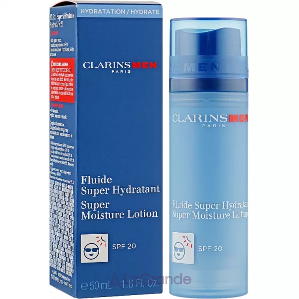 Clarins Men Super Moisture Lotion SPF 20 ���������� ����������� ������� ��� �������