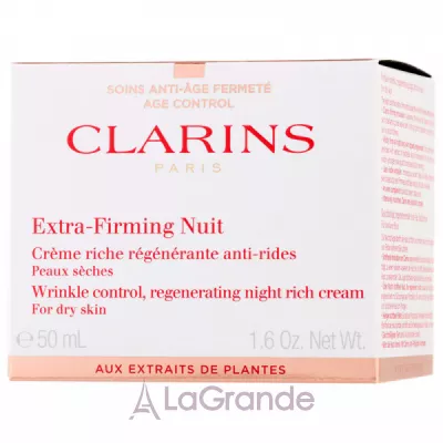 Clarins Extra-Firming Wrinkle Control Regenerating Night Cream For Dry Skin ͳ     