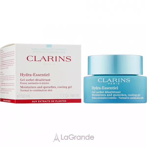 Clarins Hydra-Essentiel Cooling Gel Normal to Combination Skin ����������� ���� ��� ���������� � ��������������� ����