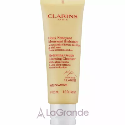 Clarins Hydrating Gentle Foaming Cleanser With Alpine Herbs      