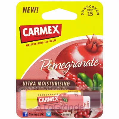 Carmex Pomegranate Stick Set Lip Balm SPF15  -  