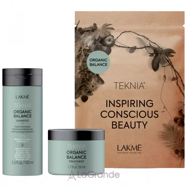Lakme Teknia Organic Balance Travel Pack ���� ��� ������� (shm/100ml + mask/50ml)