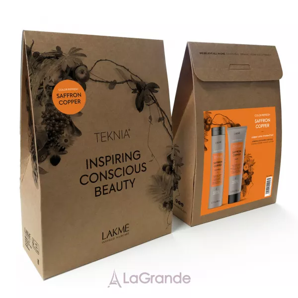 Lakme Teknia Color Refresh Saffron Copper Duo Pack ����� ��� ���������� ����� ������ �������� ����� (shmp/300ml + h/mask/250ml)
