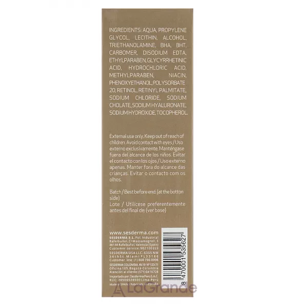 SeSDerma Retises 0,25% Gel �������� ���� � ���������