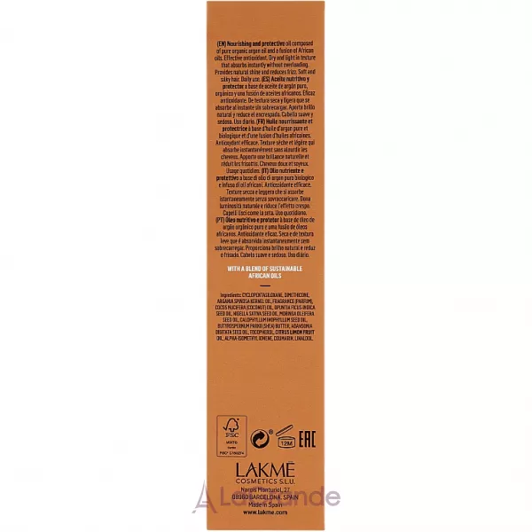 Lakme Teknia Argan Oil Dry �������� ��� ��� ����������� �� ������ �������