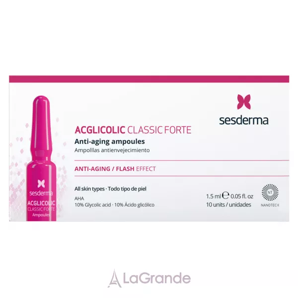 SesDerma Acglicolic Classic Forte Anti-Aging Ampoules ������ � ��������� �������� ����� �������