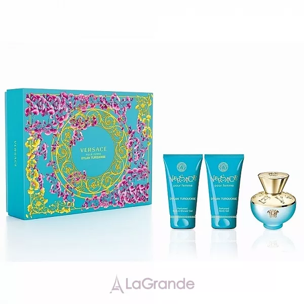 Versace Pour Femme Dylan Turquoise ����� ( ��������� ���� 50 �� + ������ ��� ���� 50 �� + ���� ��� ���� 50 �� )
