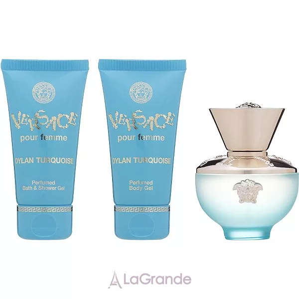 Versace Pour Femme Dylan Turquoise ����� ( ��������� ���� 50 �� + ������ ��� ���� 50 �� + ���� ��� ���� 50 �� )
