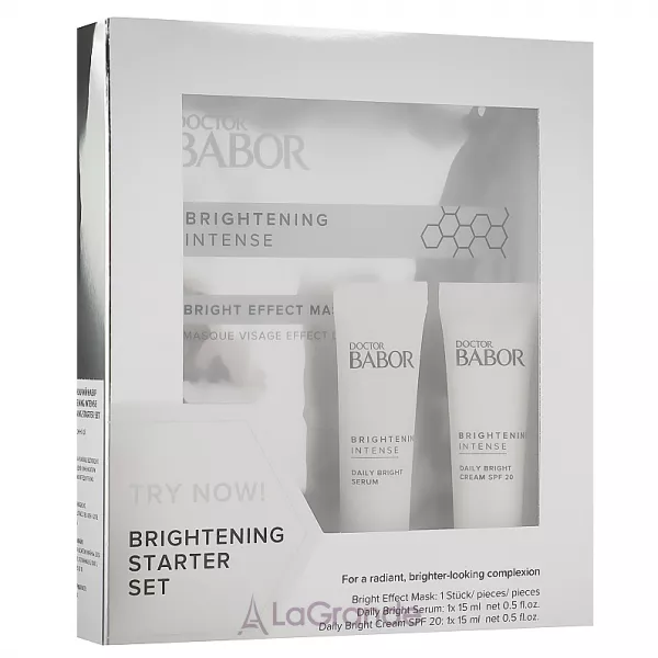 Babor Doctor Babor Brightening Intense Brightening Starter Set ����� (mask/1pcs + cr/15ml + ser/15ml)