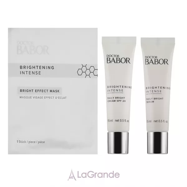 Babor Doctor Babor Brightening Intense Brightening Starter Set ����� (mask/1pcs + cr/15ml + ser/15ml)