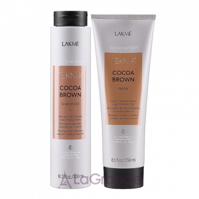 Lakme Teknia Color Refresh Cocoa Brown Duo Pack       (shmp/300ml + h/mask/250ml)