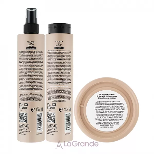 Lakme Teknia Full Defense Set De 3 ���� ��� ������������ ������� ������� (sh/300ml+h/spr/300ml+h/mask/250ml)