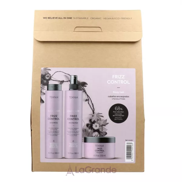 Lakme Teknia Frizz Control Set De 3 ����� ��� ����������� ��� �������� ����� (sh/300ml + h/spr/300ml + h/mask/250ml)