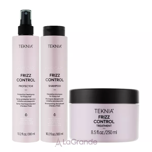 Lakme Teknia Frizz Control Set De 3 ����� ��� ����������� ��� �������� ����� (sh/300ml + h/spr/300ml + h/mask/250ml)