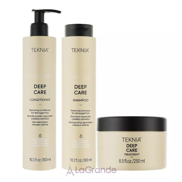 Lakme Teknia Deep Care Set De 3 ����� ��� ������������ ����� (shm/300ml + mask/250ml + cond/300ml)