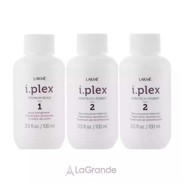 Lakme I.Plex Salon Trial Kit ������� �������� ���� ��� ���������� ������� (treatment/3x100ml)