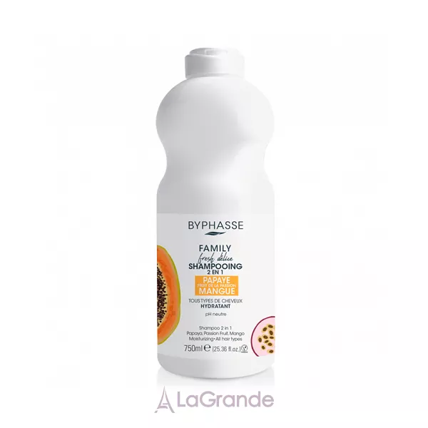 Byphasse Family Fresh Delice Shampoo Papaya, Passion fruit and Mango ������� ��� ������� � ������, ������� �� ����� 2 � 1