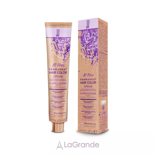 Jj's  All Free Permanent Hair Color Cream ����������� ����-����� ��� �������