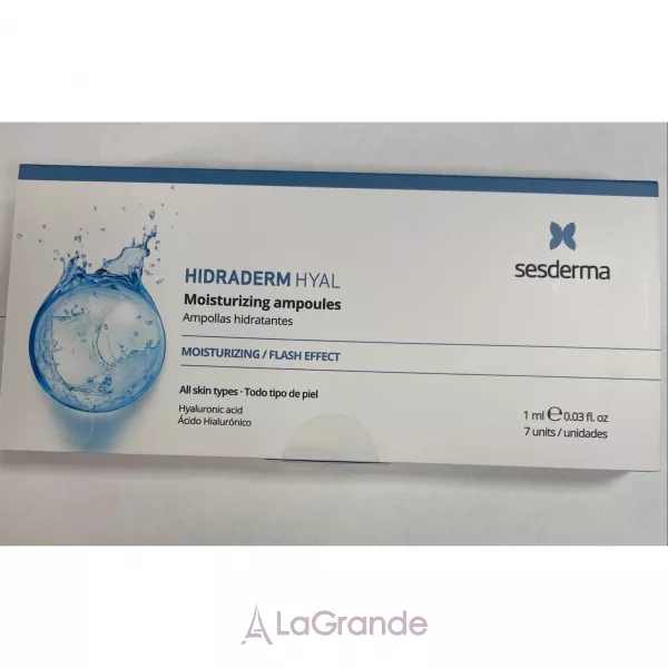 SesDerma Hidraderm Hyal Moisturizing Ampoules ���������� ������ � ����������� ��������