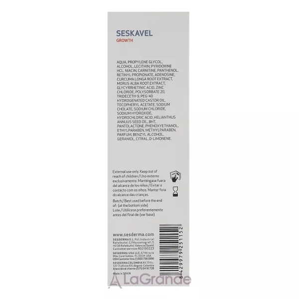 Sesderma Seskavel Growth Anri-hair Loss Mulberry Foam ϳ��� �� �������� �������