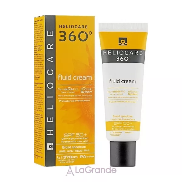 Cantabria Labs Heliocare 360 Fluid Cream SPF 50+ Sunscreen �������������� ����-����� ��� ���� ����� ���� SPF 50+