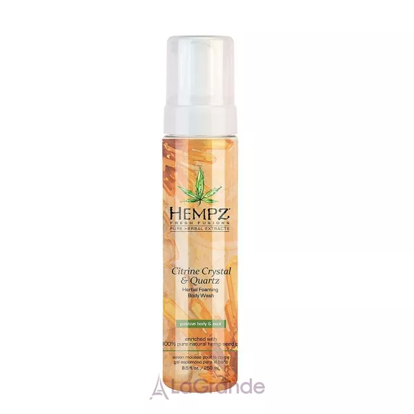 Hempz Fresh Fusion Citrine Crystal And Quartz Herbal Foaming Body Wash ����-��� ��� ���� 