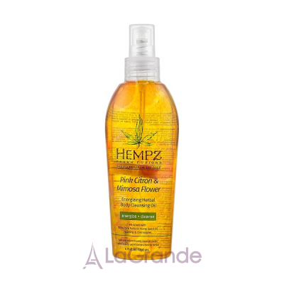 Hempz Fresh Fusions Pink Citron & Mimosa Flower Energizing Herbal Body Cleansing Oil     
