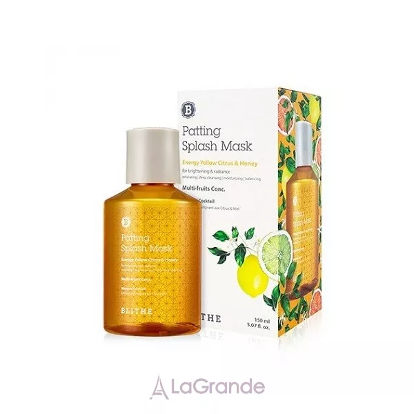 Blithe Energy Yellow Citrus and Honey Patting Splash Mask �����-����� ��� ������ 