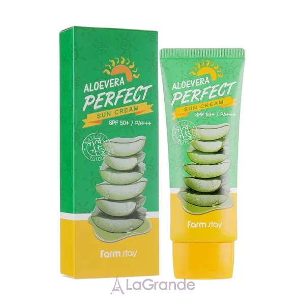 FarmStay Aloevera Perfect Sun Cream SPF50+ PA+++ �������������� ���� � ���� SPF50+