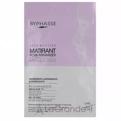 Byphasse Skin Booster Mattifying & Pore-Minimizer Sheet Mask      