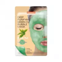 Purederm Deep Purifying Green O2 Bubble Mask Green Tea ��������� ��������� ����� "������� ���"