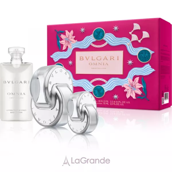 Bvlgari Omnia Crystalline ���� (�������� ���� 65 �� + �������� ���� 15 �� + ������� ��� ��� 75 ��)