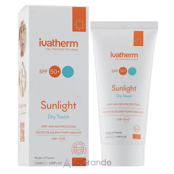 Ivatherm Sunlight Dry Touch Very High Sun Protection Cream SPF50+ ������������� ����������� ���� ��� ����� ���� SPF50+