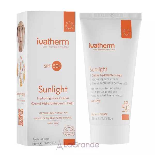 Ivatherm Sunlight Hydrating Face Cream SPF50+ ���� �������������� ����������� ��� ���� ���� SPF50+