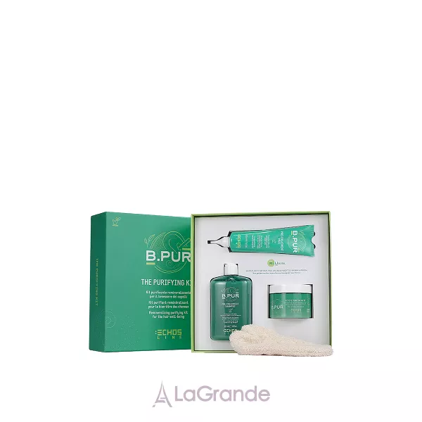 Echosline B. Pur The Purifying �����  (mud/150ml + sch/385ml + h/mask/250ml + glove/1pcs)