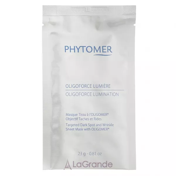 Phytomer Oligoforce Lumination Targeted Dark Spot and Wrinkle Sheet Mask �����������������, ����������� �������� ����� ������ ������ � ������ �����