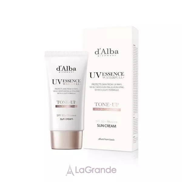 D'Alba Waterfull Uv Essence Tone-Up Sun Cream SPF 50+PA+++ �������������� �������� c ���������� ��������
