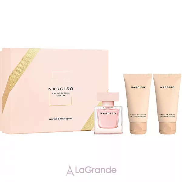 Narciso Rodriguez  Narciso Eau de Parfum Cristal ����� (��������������� ���� 50 �� + ������ ��� ���� 50 �� + ���� ��� ���� 50 ��)