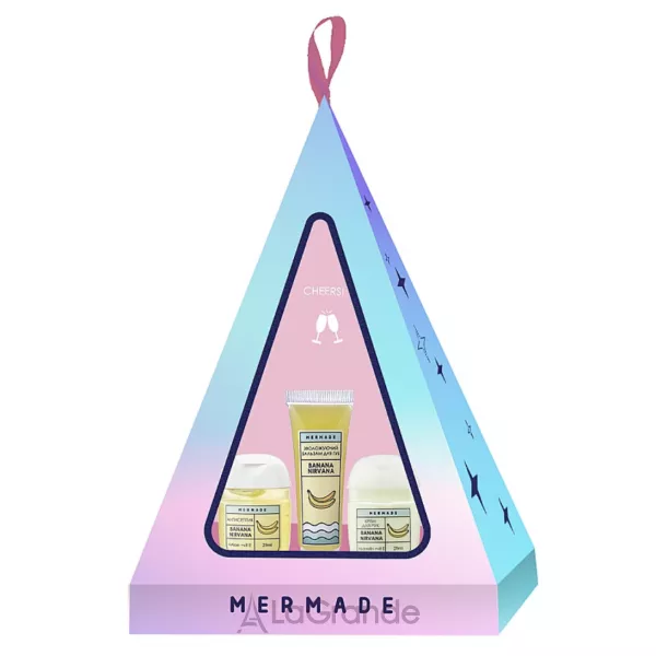 Mermade Banana Nirvana ���������� ����� (h/antiseptic/29ml + lips/balm/10ml + h/cr/29ml)