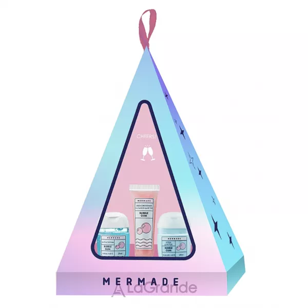 Mermade Bubble Gum ���������� ����� (h/antiseptic/29ml + lips/balm/10ml + h/cr/29ml)
