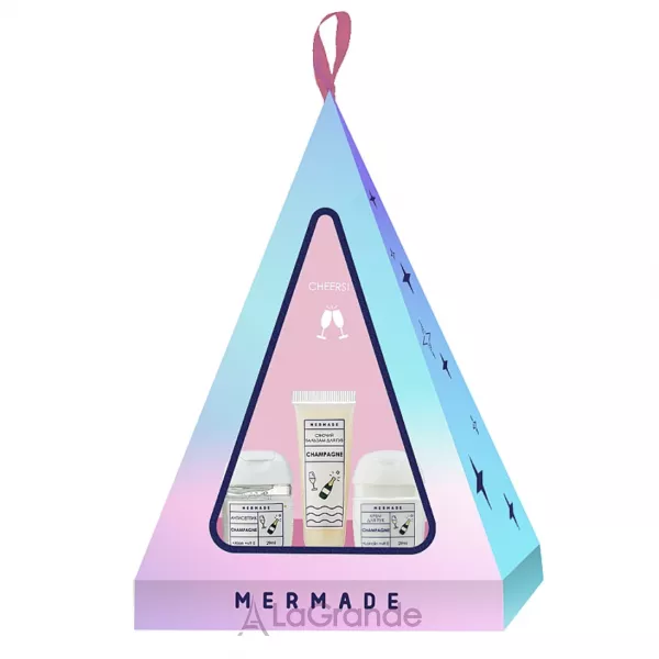 Mermade Champagne ���������� ����� (h/antiseptic/29ml + lips/balm/10ml + h/cr/29ml)