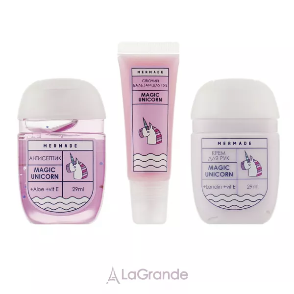 Mermade Magic Unicorn ���������� ����� (h/antiseptic/29ml + lips/balm/10ml + h/cr/29ml)