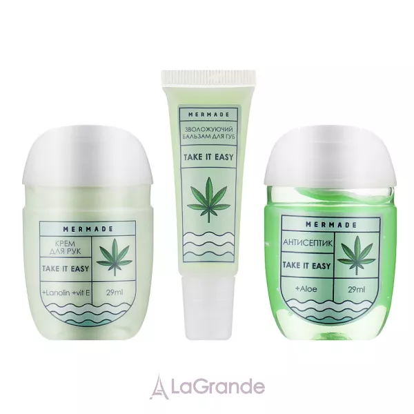 Mermade Take It Easy ������������ ���� (h/antiseptic/29ml + lips/balm/10ml + h/cr/29ml)
