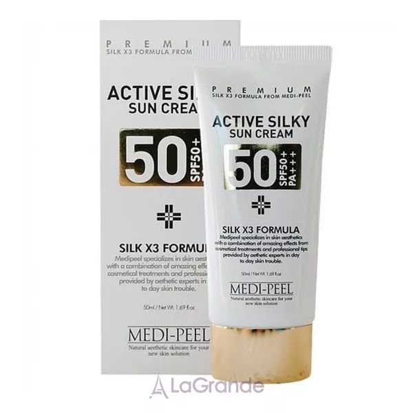 Medi-Peel Active Silky Sun Cream SPF50+ /PA+++ ������������� ����