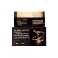 FarmStay 24K Gold & Peptide Solution Ampoule Eye Patch ������������ ����� � 24-� �������� ������� � ���������